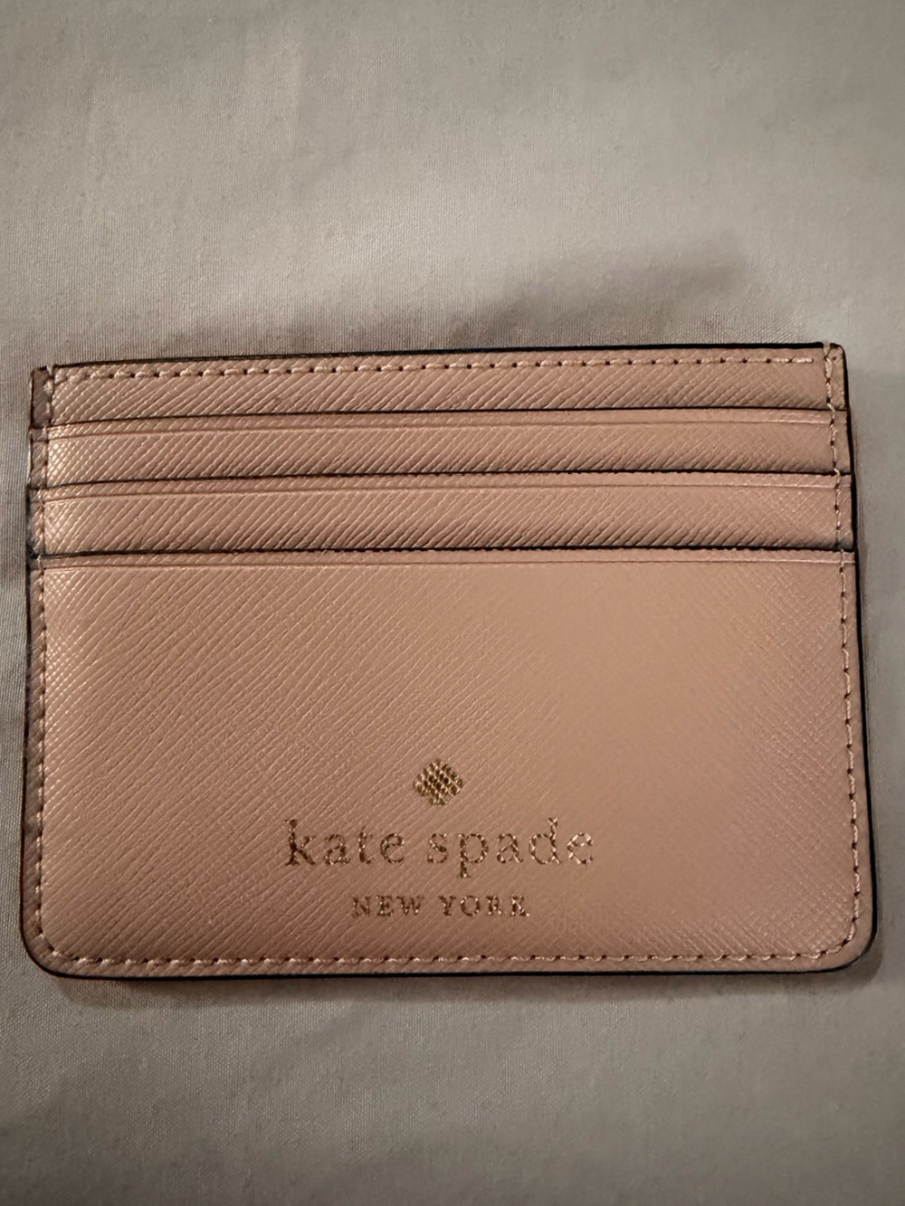 kate spade Blush Nude Leather Card Case